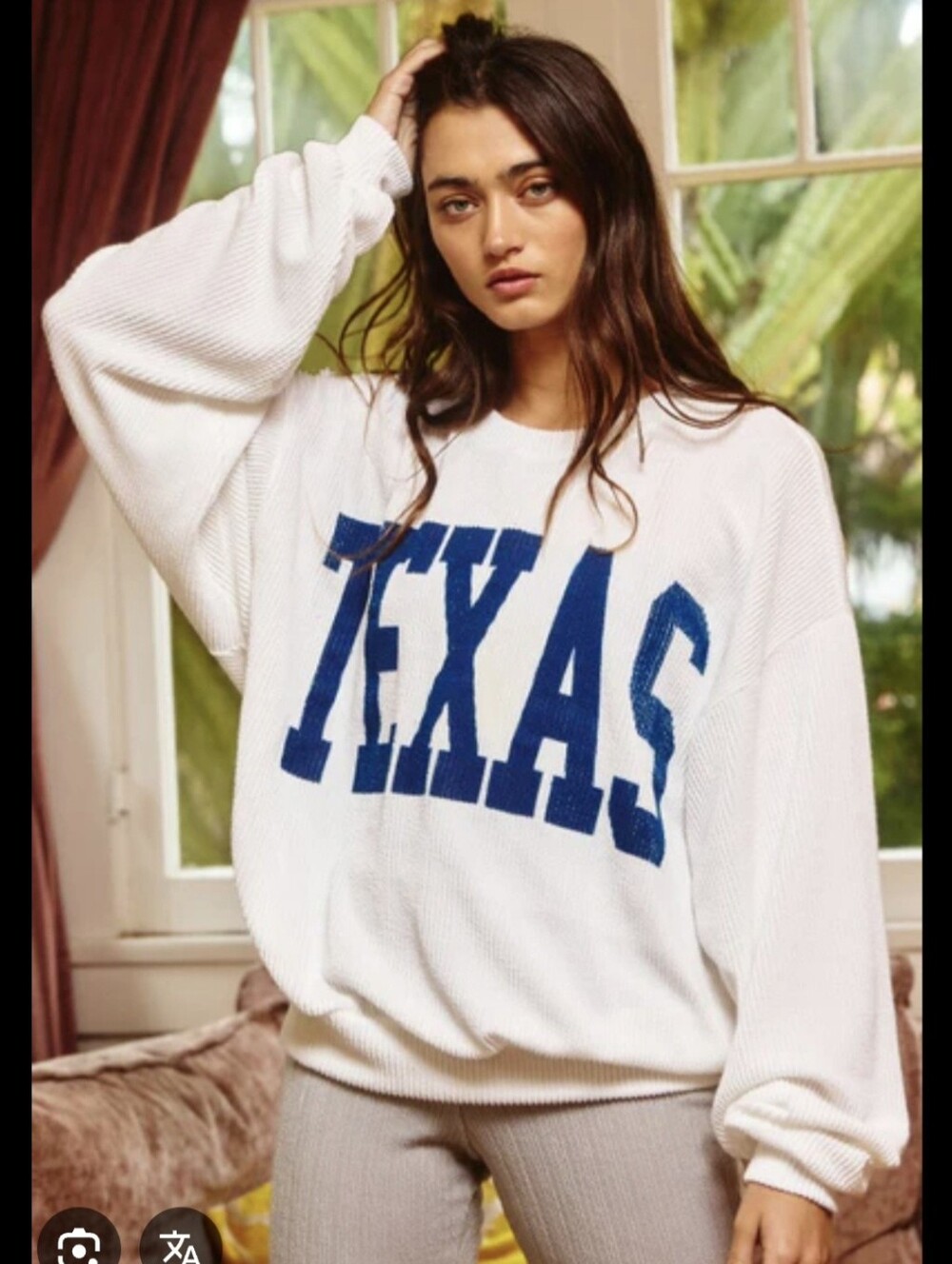 Bucketlist Texas Comfy Graphic Sweatshirt Girl Intuitive Size Small